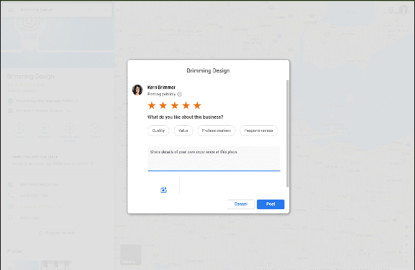 google review form