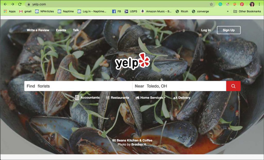 Yelp Home Search