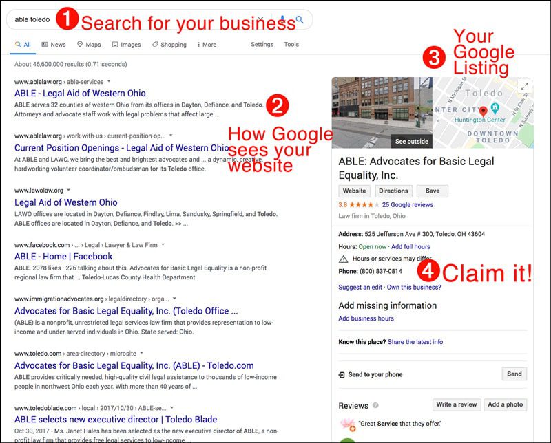 update your google listing