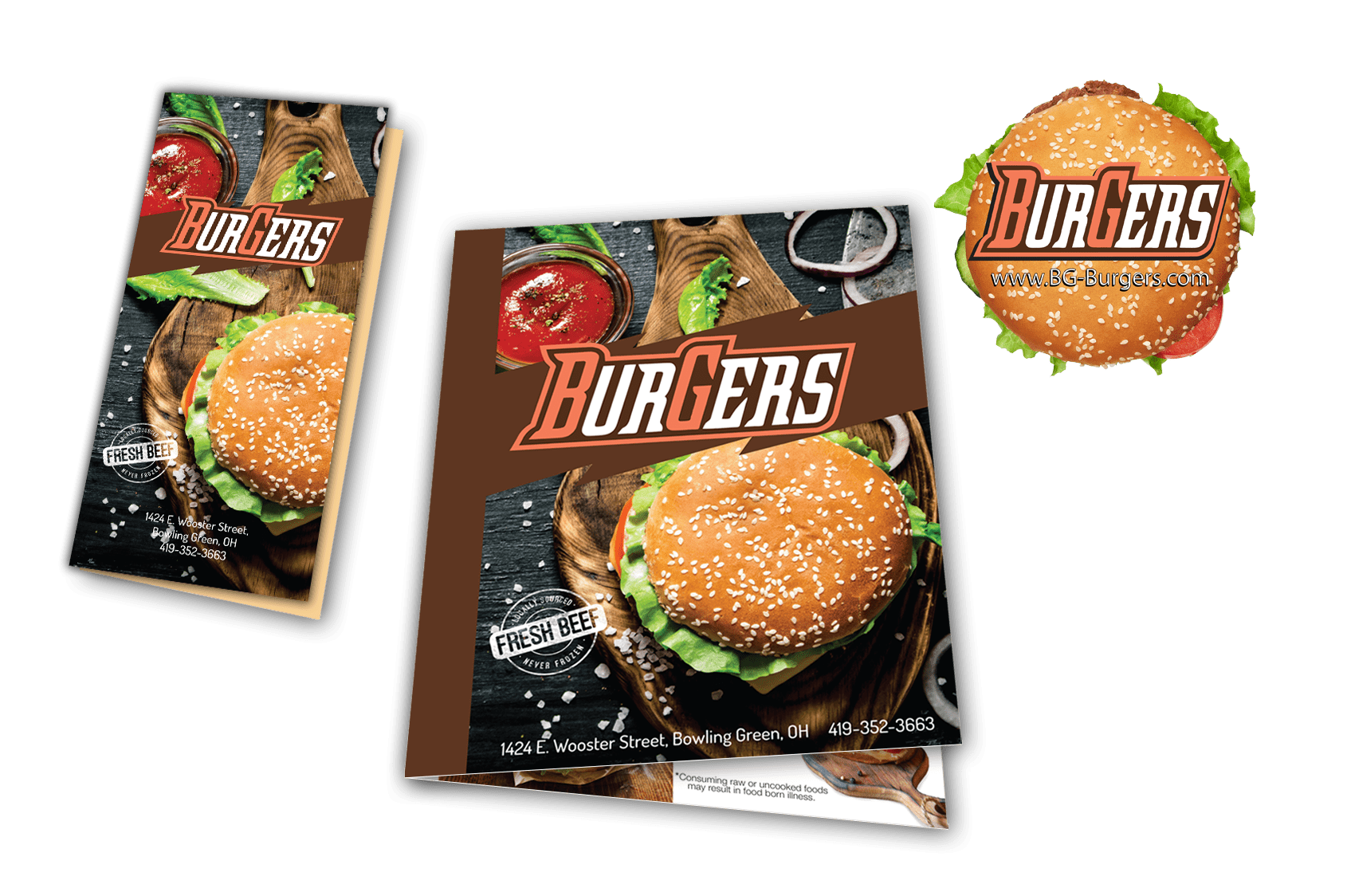 Burger Restaurant Menus and SIgnage