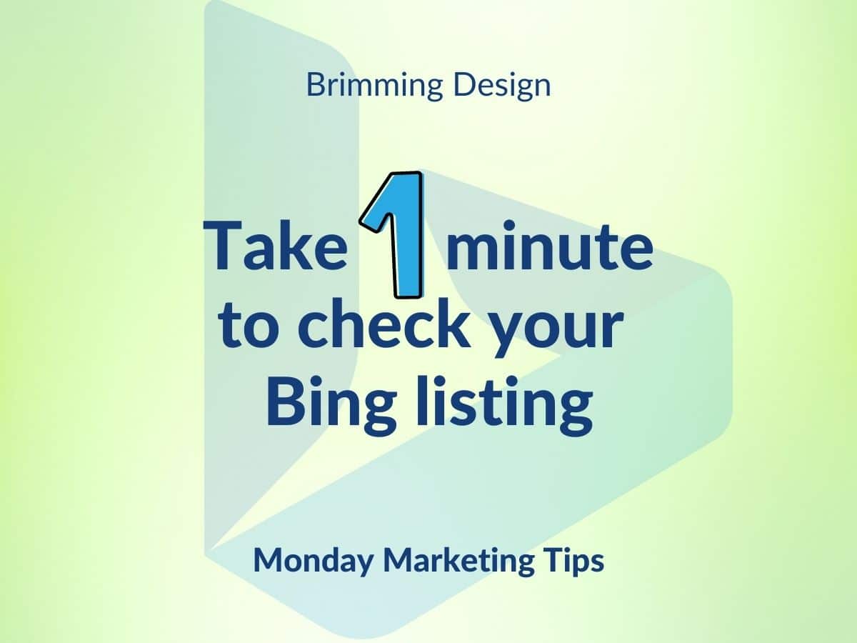 You are currently viewing Take 1 Minute to Check Your Bing Listing