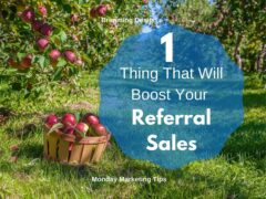 Boost your referral sales with this 1 thing.
