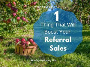 Read more about the article Boost your referral sales with this 1 thing.